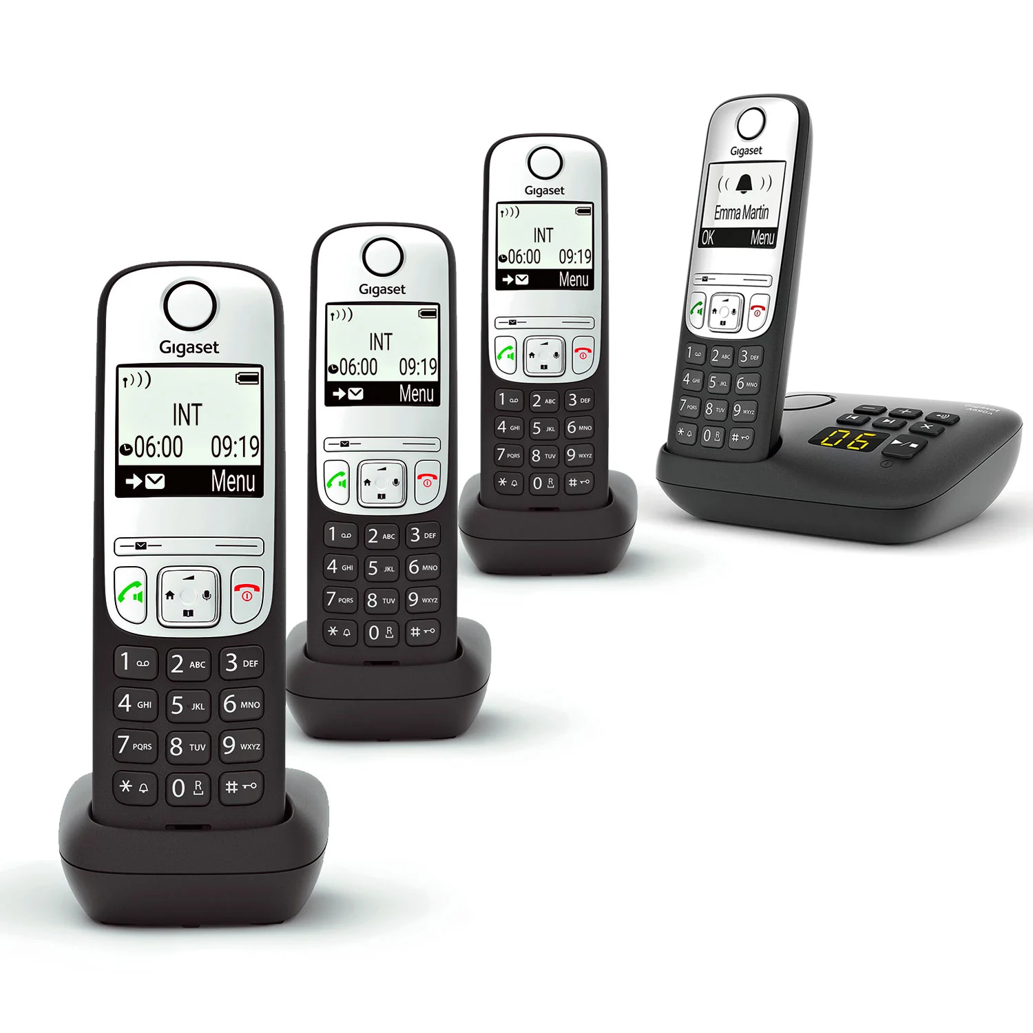 Gigaset A690A Long Range Cordless Phones, Quad Handset - Image 2