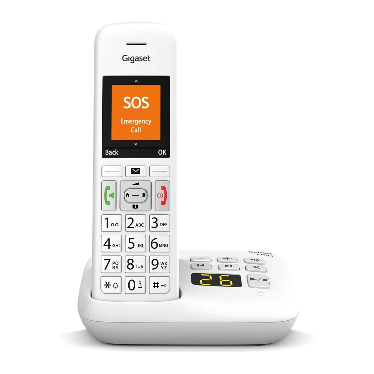 Gigaset Premium E390A Cordless Phone, Single Handset with Big Buttons - Image 2