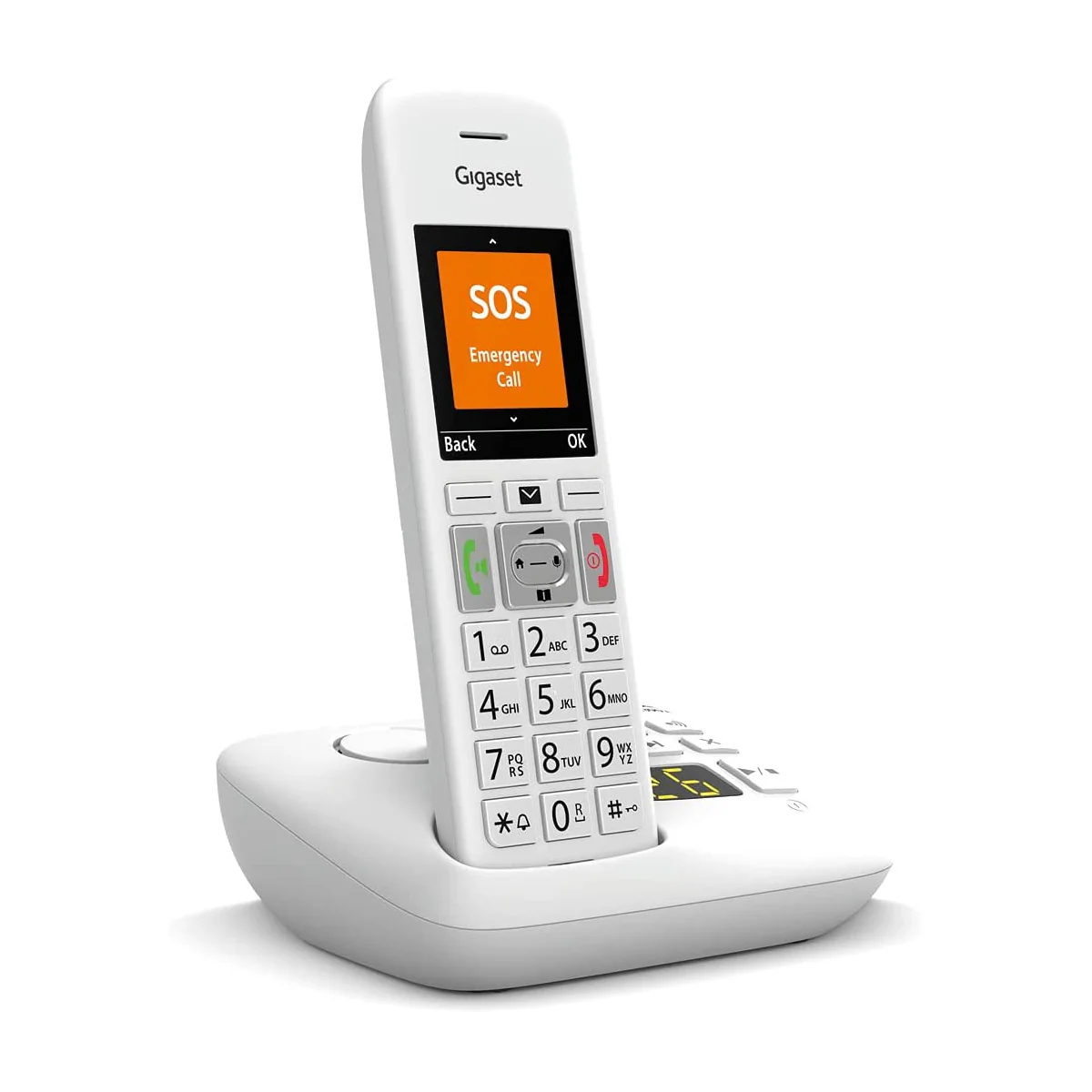 Gigaset Premium E390A Cordless Phone, Single Handset with Big Buttons - Image 3