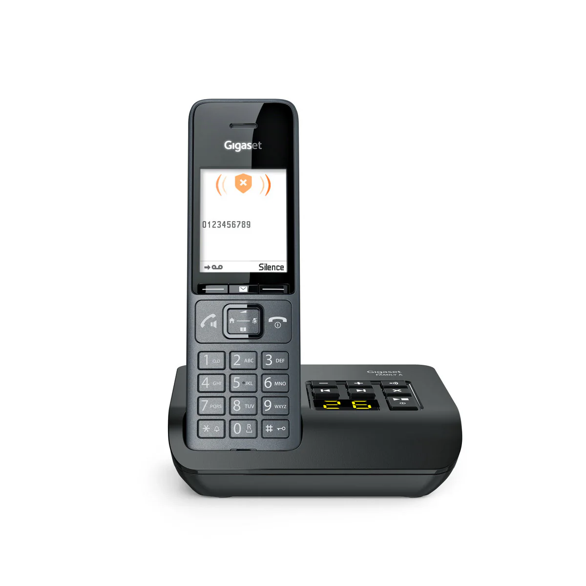 Gigaset Family Plus A Cordless Phone, Trio Handset with Answer Machine - Image 4