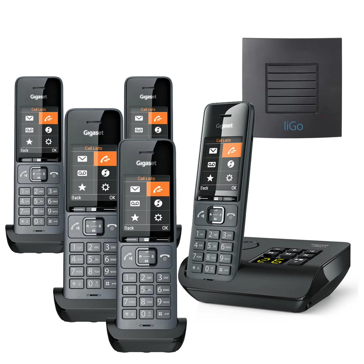 Gigaset Family Plus A Quint Cordless Phones with Long Range
