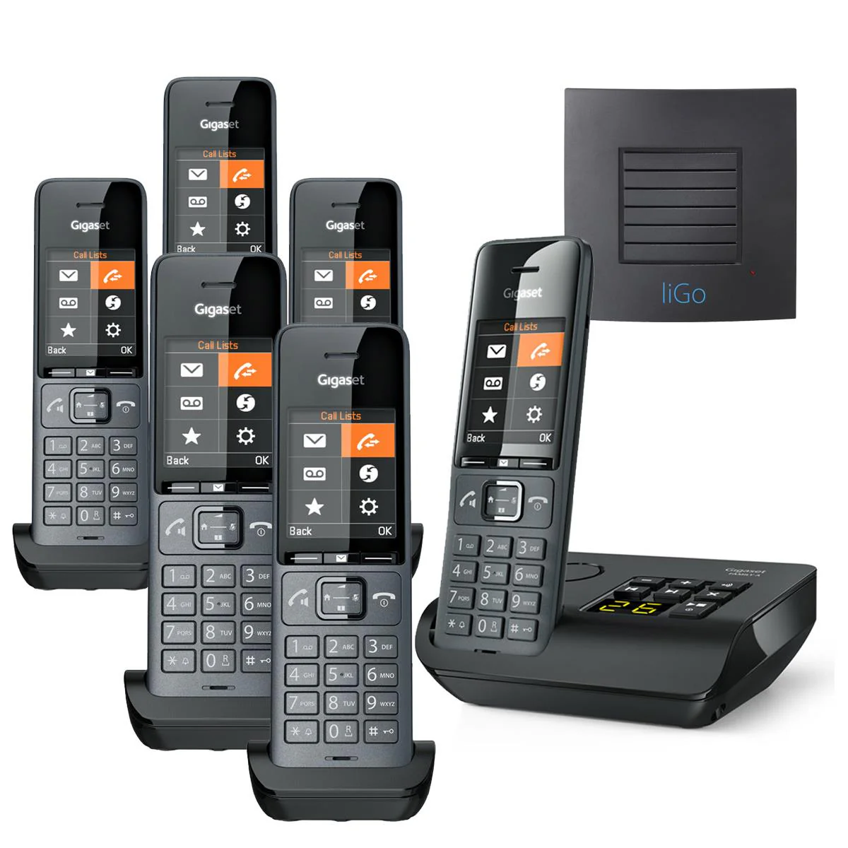 Gigaset Family Plus A Sextet Cordless Phones with Long Range