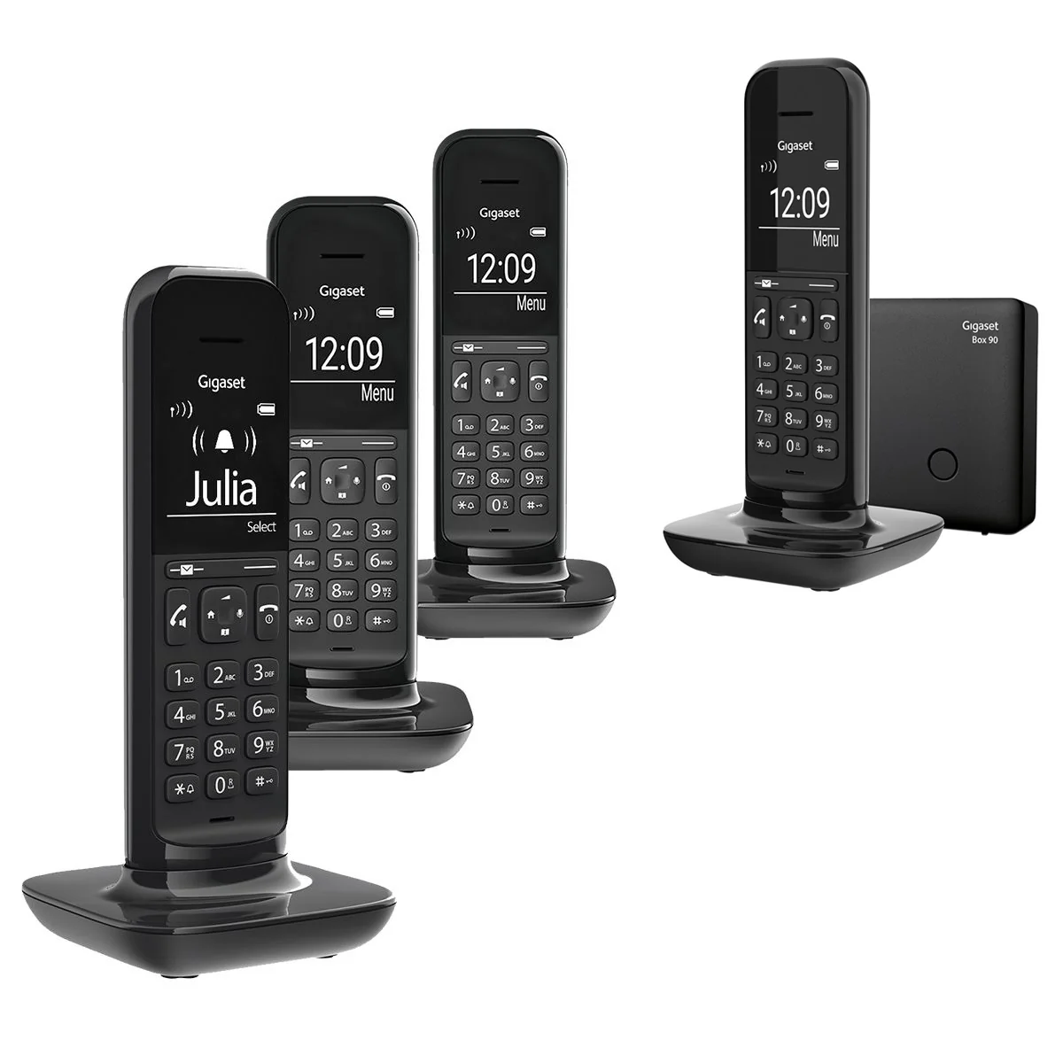 Gigaset Hello Designer Cordless Phone, Quad Handset without Answer Machine