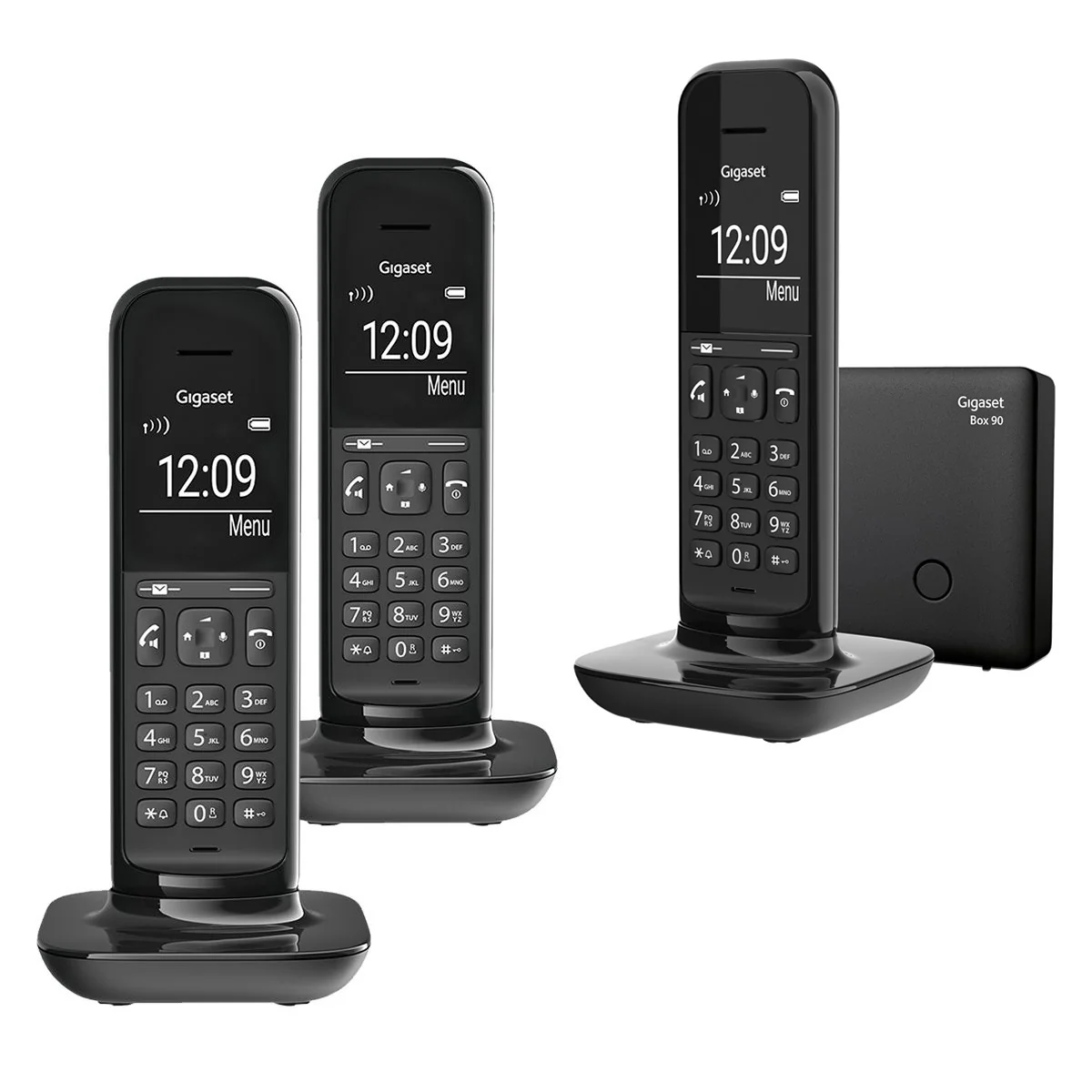 Gigaset Hello Designer Cordless Phone, Trio Handset without Answer Machine