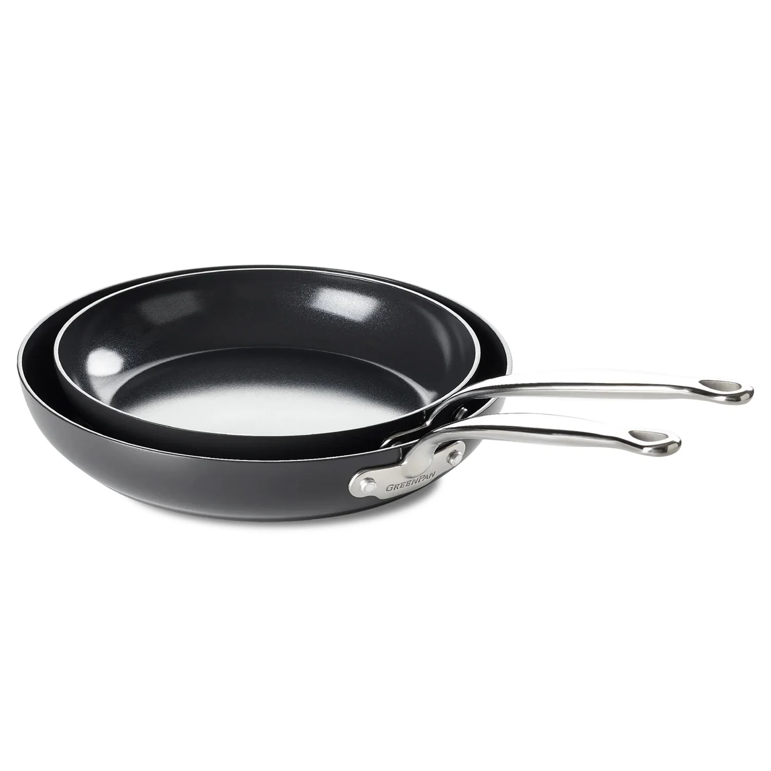 GreenPan Barcelona Pro Frypan 2 Piece Set - 24cm & 28cm with Protector