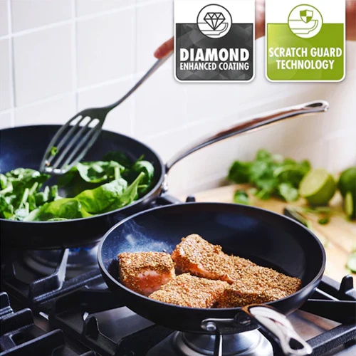 GreenPan Barcelona Pro Frypan 2 Piece Set - 24cm & 28cm with Protector - Image 2