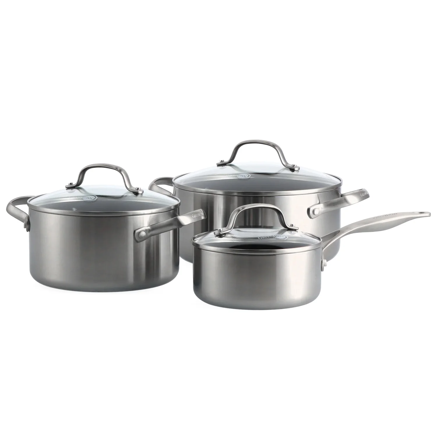 GreenPan Geneva 3 Piece Saucepan Set