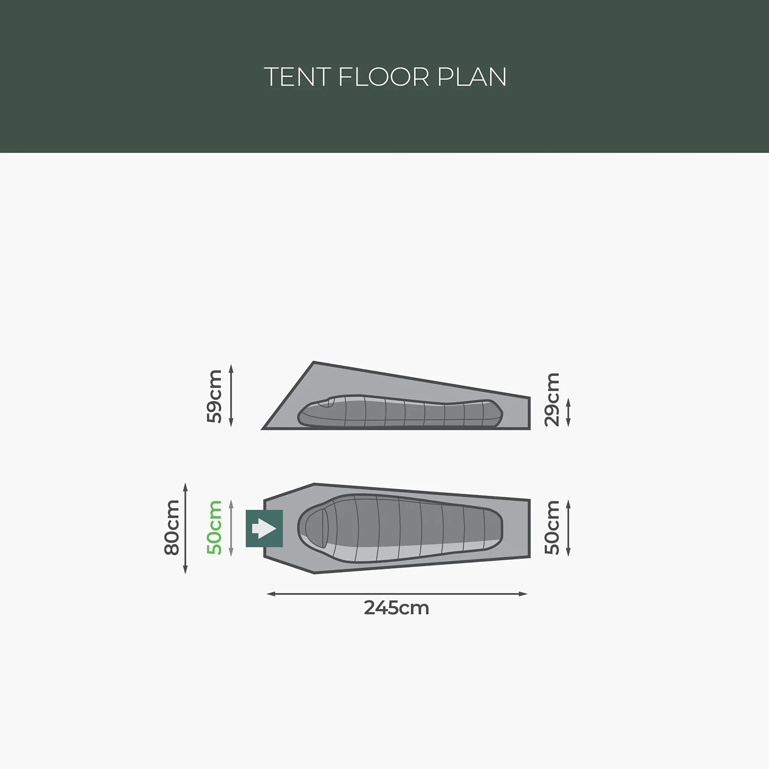 Highlander Falcon Bivvy Tent, 1-Person - Image 2