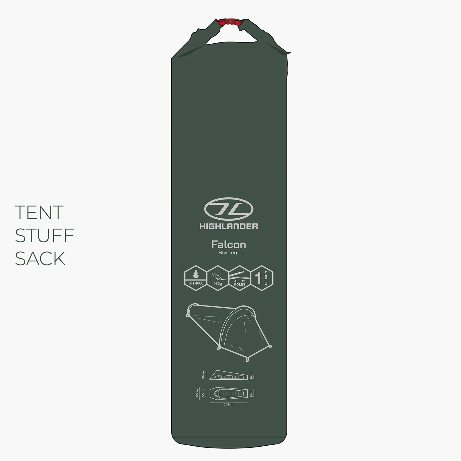 Highlander Falcon Bivvy Tent, 1-Person - Image 7