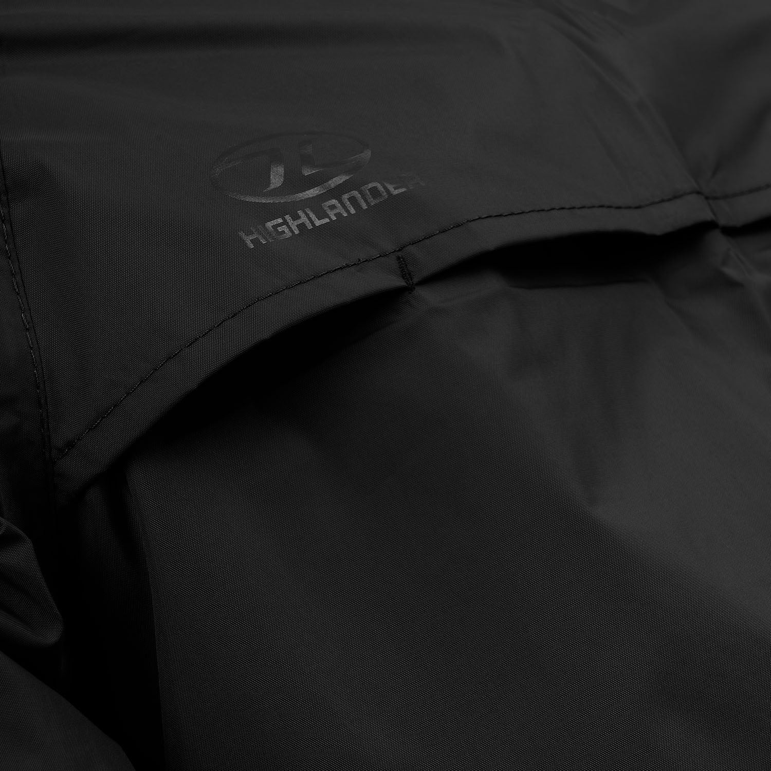 Highlander Men's Stow & Go Pack Away Waterproof Jacket | Black - Image 8