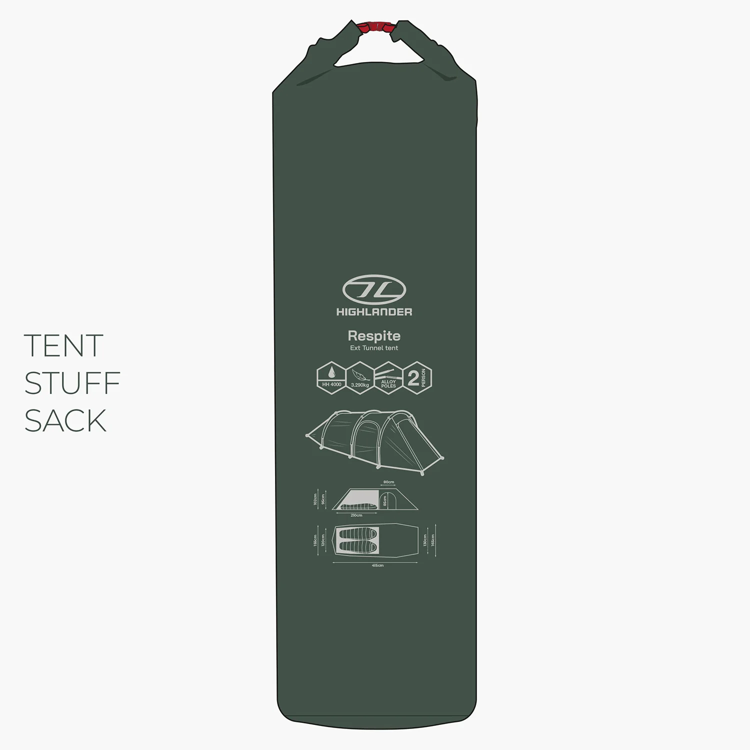 Highlander Respite 2-Person Extended Tent - Image 10