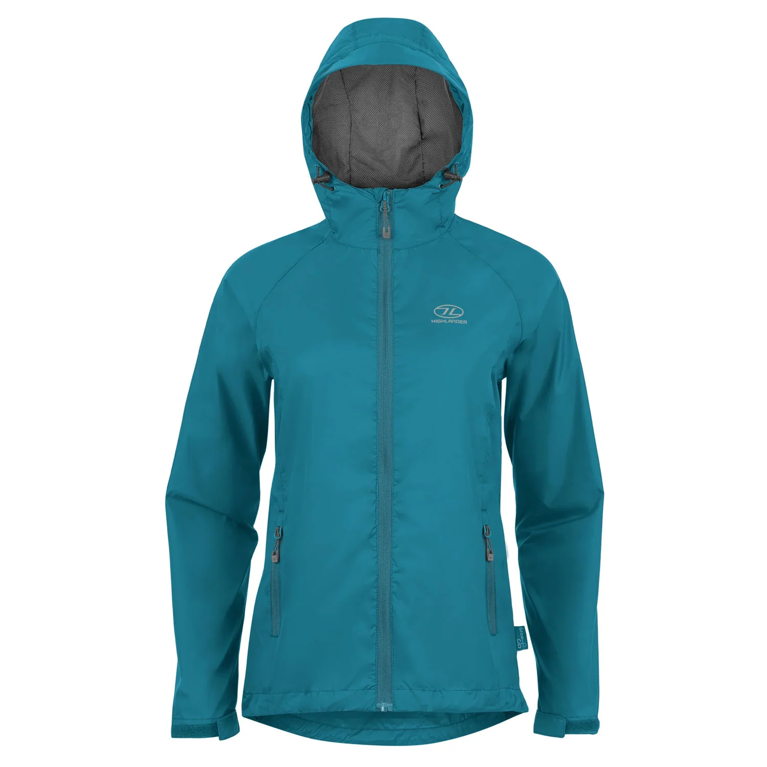 Highlander Women's Stow & Go Pack Away Waterproof Jacket | Petrol