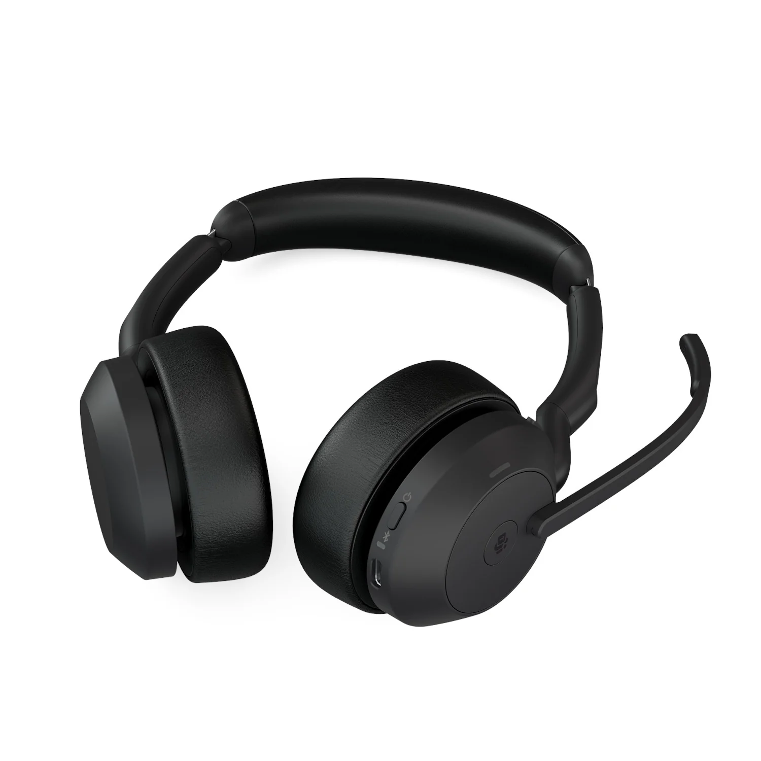 Jabra Evolve2 55 USB-A UC Stereo Wireless headset in Black with Charging Stand - Image 3