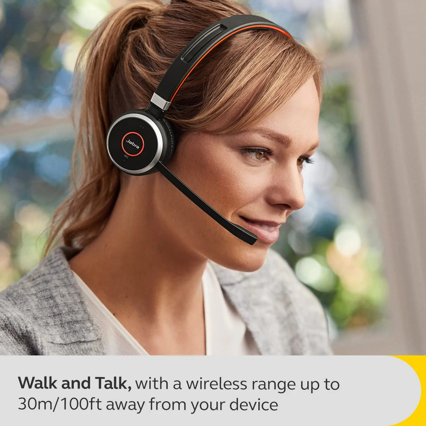 Jabra Evolve 65 SE MS Stereo Corded Headset with Charging Stand - Image 4