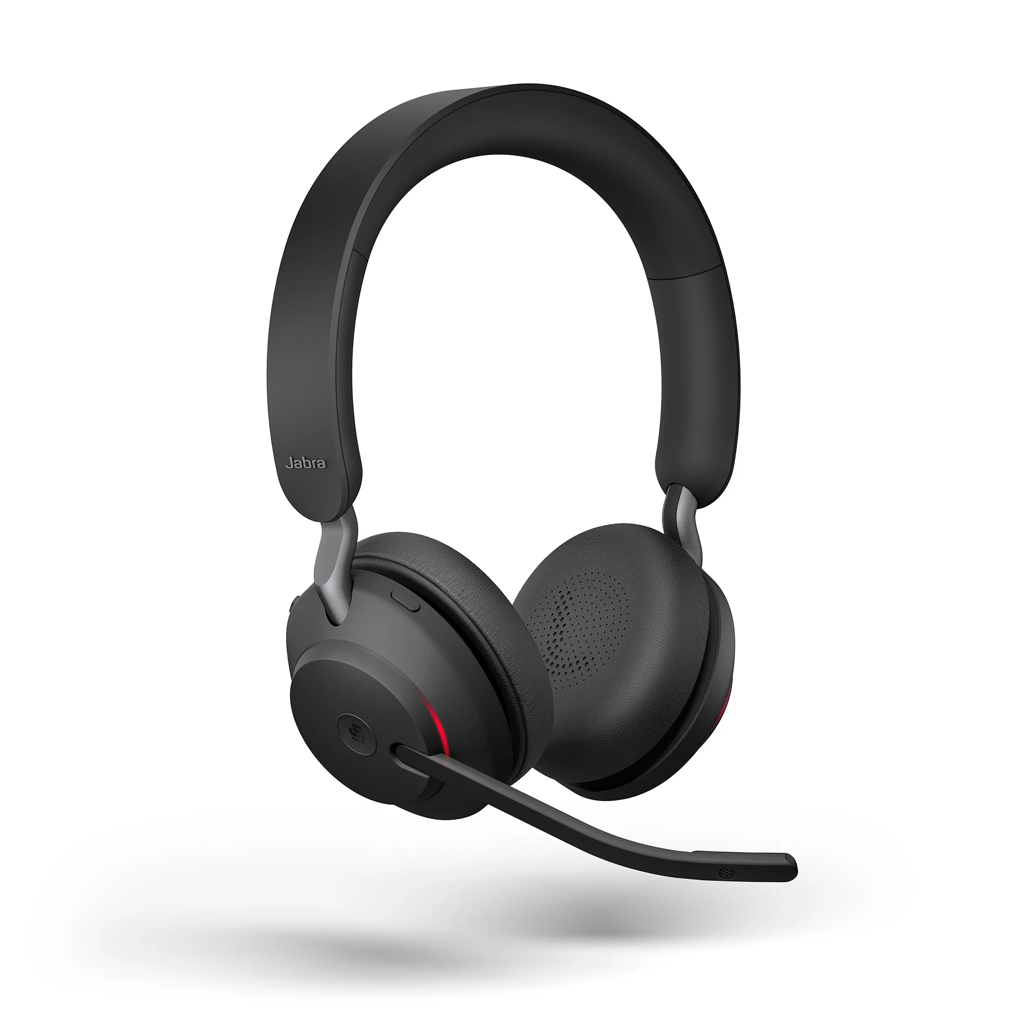 Jabra Evolve2 65 USB-C MS Stereo Wireless Headset in Black with Desk Stand - Image 2