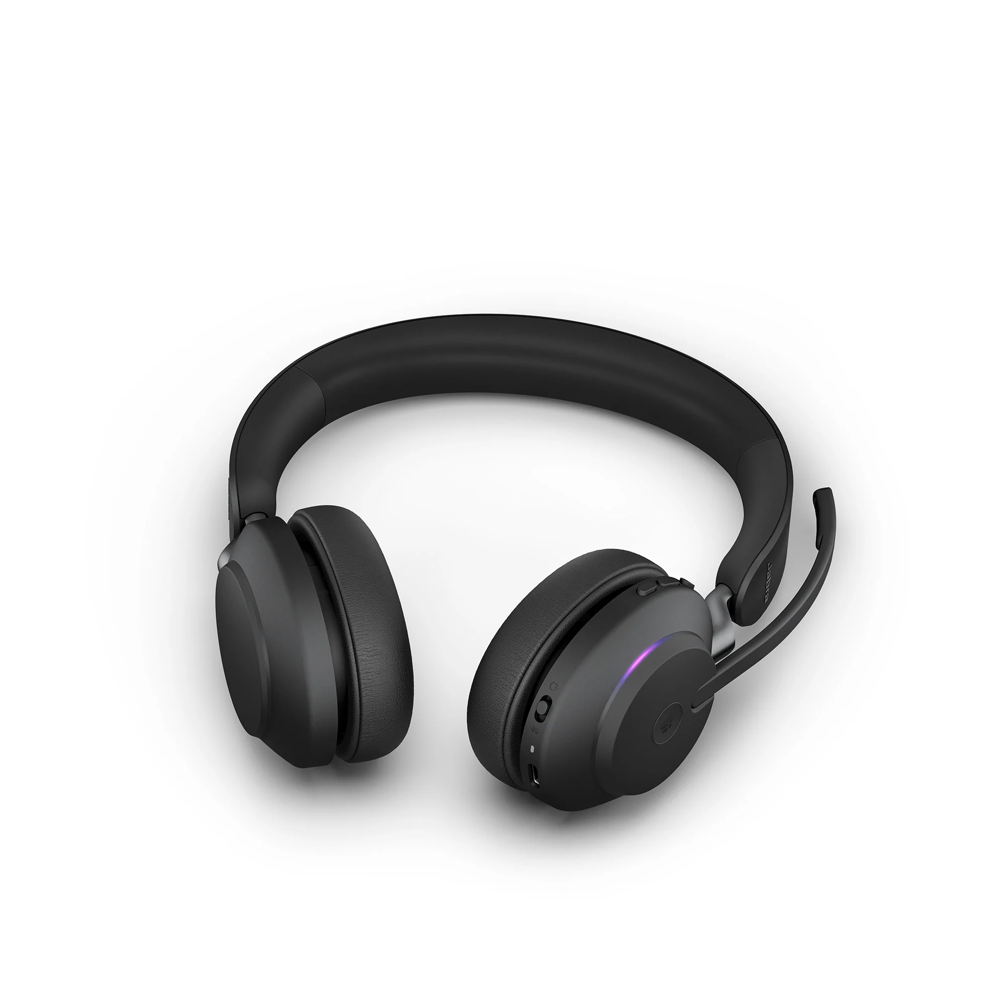 Jabra Evolve2 65 USB-C MS Stereo Wireless Headset in Black with Desk Stand - Image 5