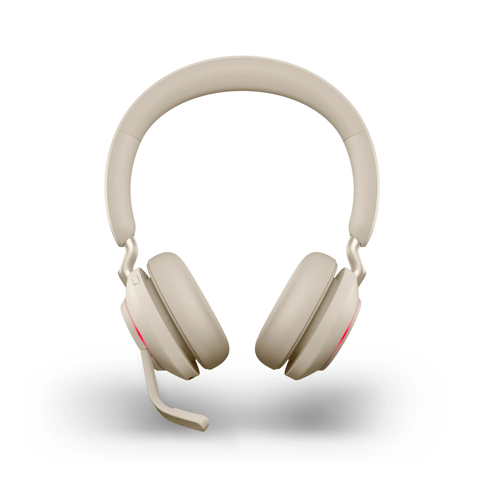 Jabra Evolve2 65 USB-C UC Stereo Wireless Headset in Beige with Jabra Link380 - Image 2