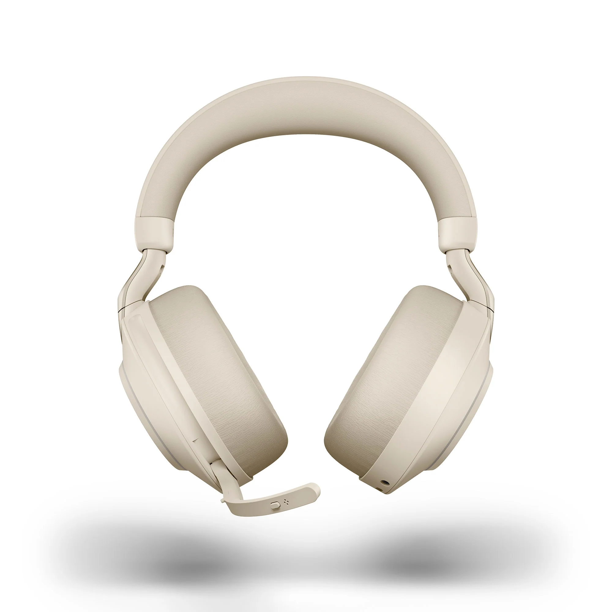 Jabra Evolve2 85 USB-A MS Stereo Wireless Headset in Beige with Jabra Link380