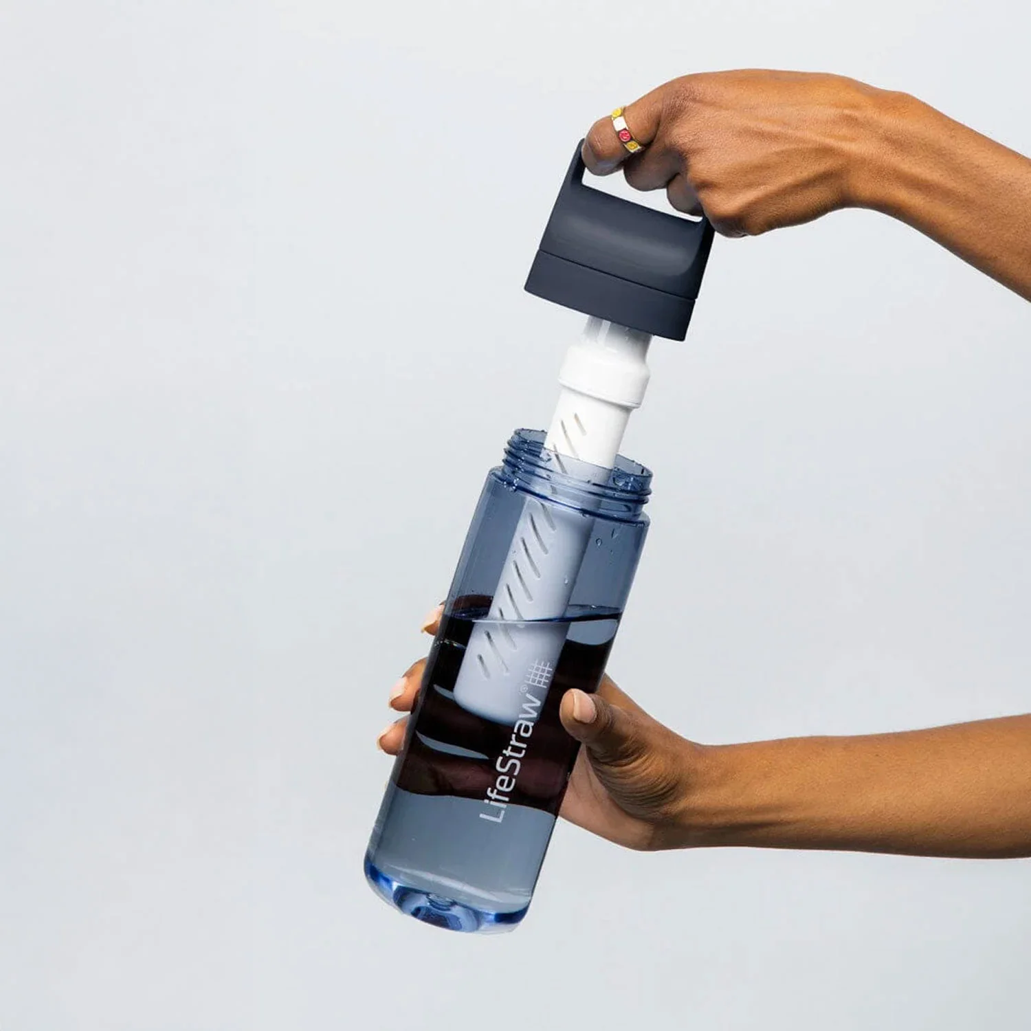 LifeStraw Go 2.0 Water Filter Bottle 650ml - Aegean Sea - Image 2