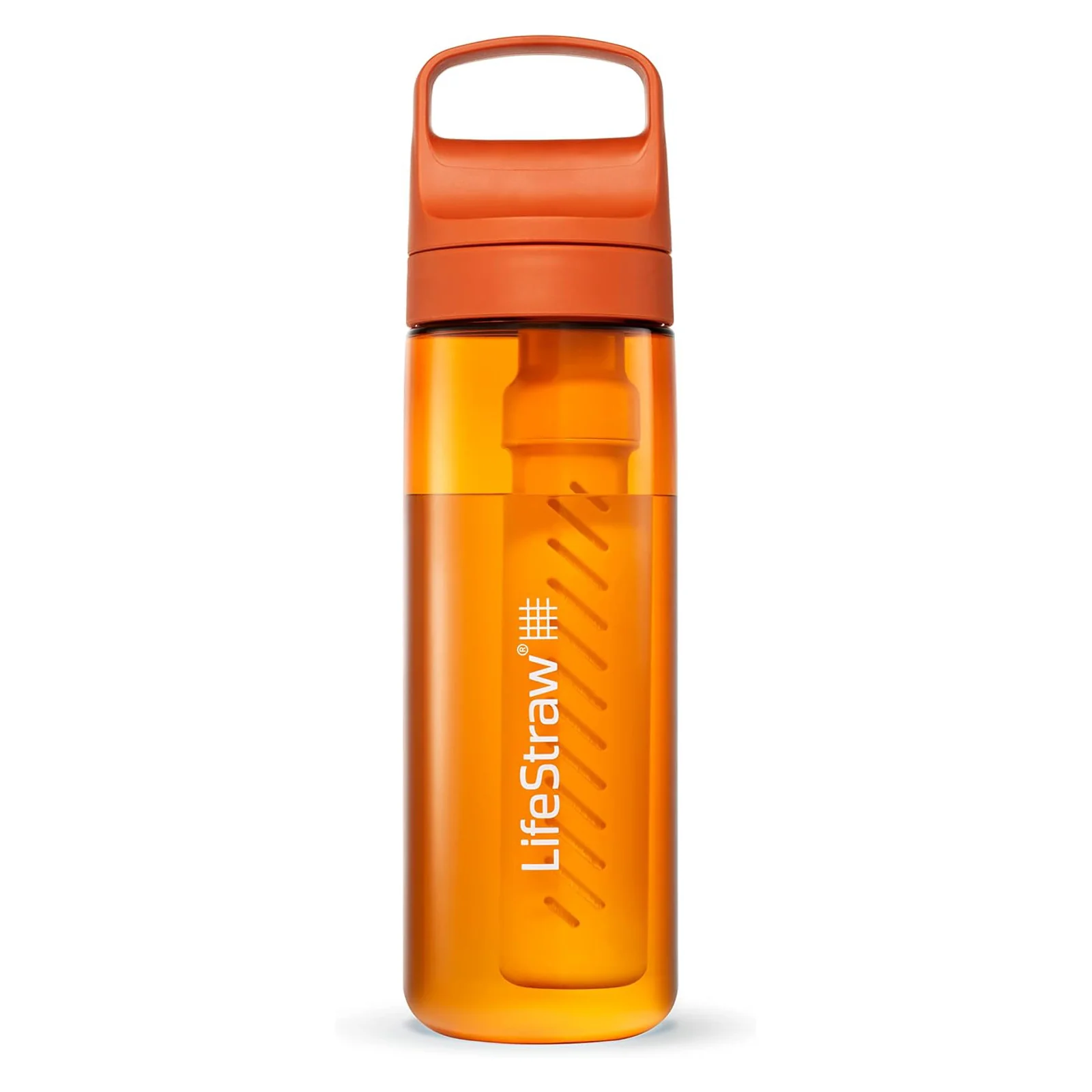 LifeStraw Go 2.0 Water Filter Bottle 650ml Kyoto Orange