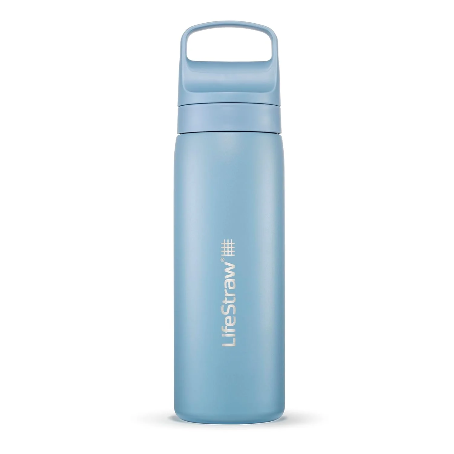 LifeStraw Go Series Stainless Steel Water Filter Bottle 500ml - Icelandic Blue