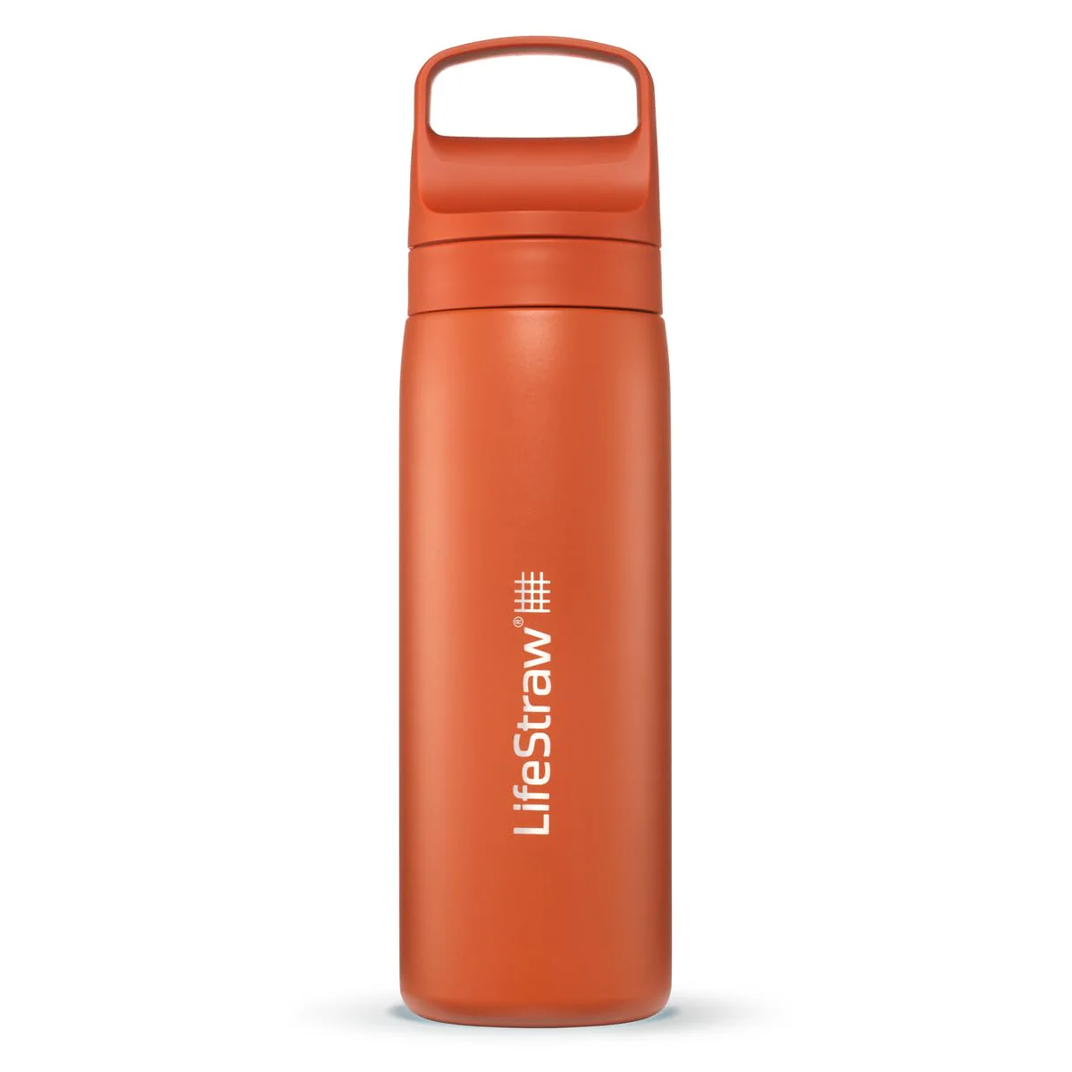 LifeStraw Go Series Stainless Steel Water Filter Bottle 500ml Kyoto Orange