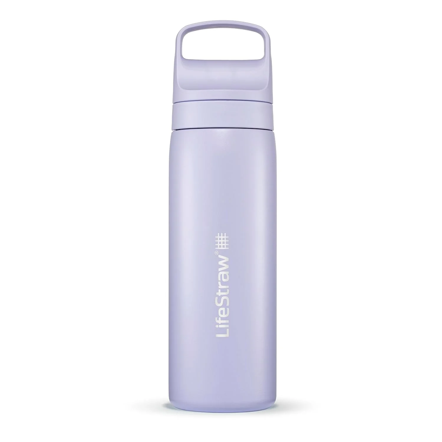 LifeStraw Go Series Stainless Steel Water Filter Bottle 500ml - Provence Purple