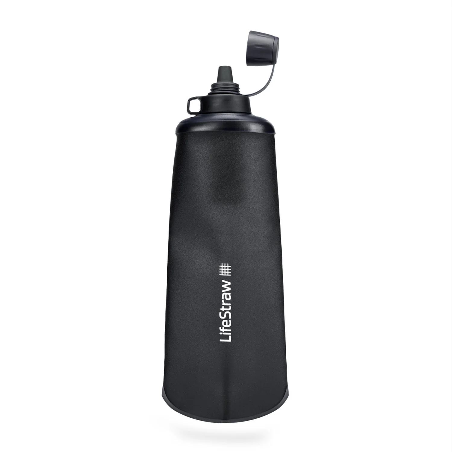 LifeStraw Peak Series Collapsible Squeeze Bottle 1L - Dark Grey - Image 3