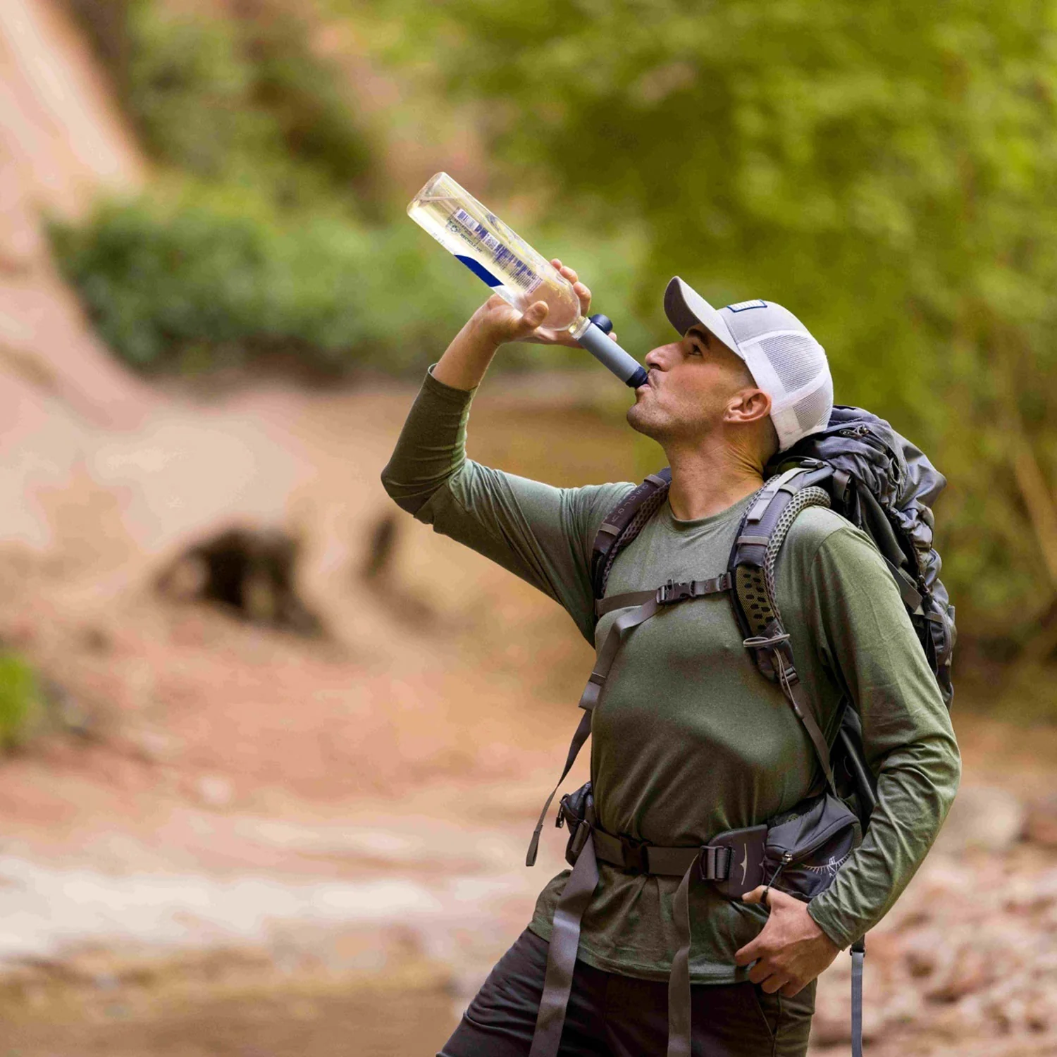 LifeStraw Peak Series Solo Personal Water Filter Straw - Mountain Blue - Image 6
