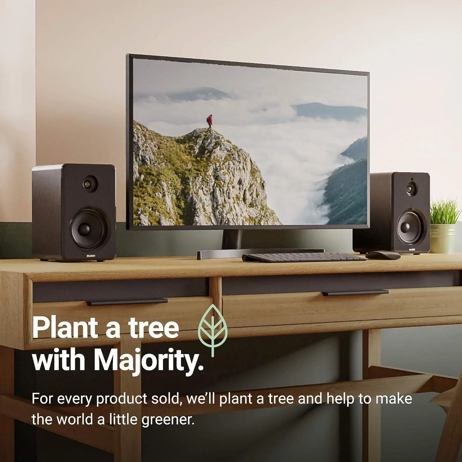 Majority D40 Bookshelf Active Speakers - Image 2