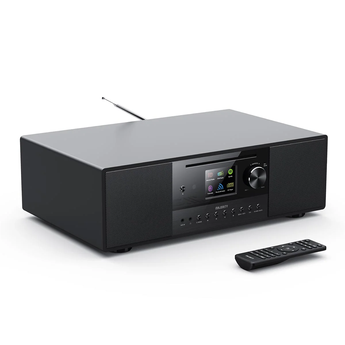 Majority Quadriga DAB+ Radio, Internet Radio, Spotify, Bluetooth, CD Player