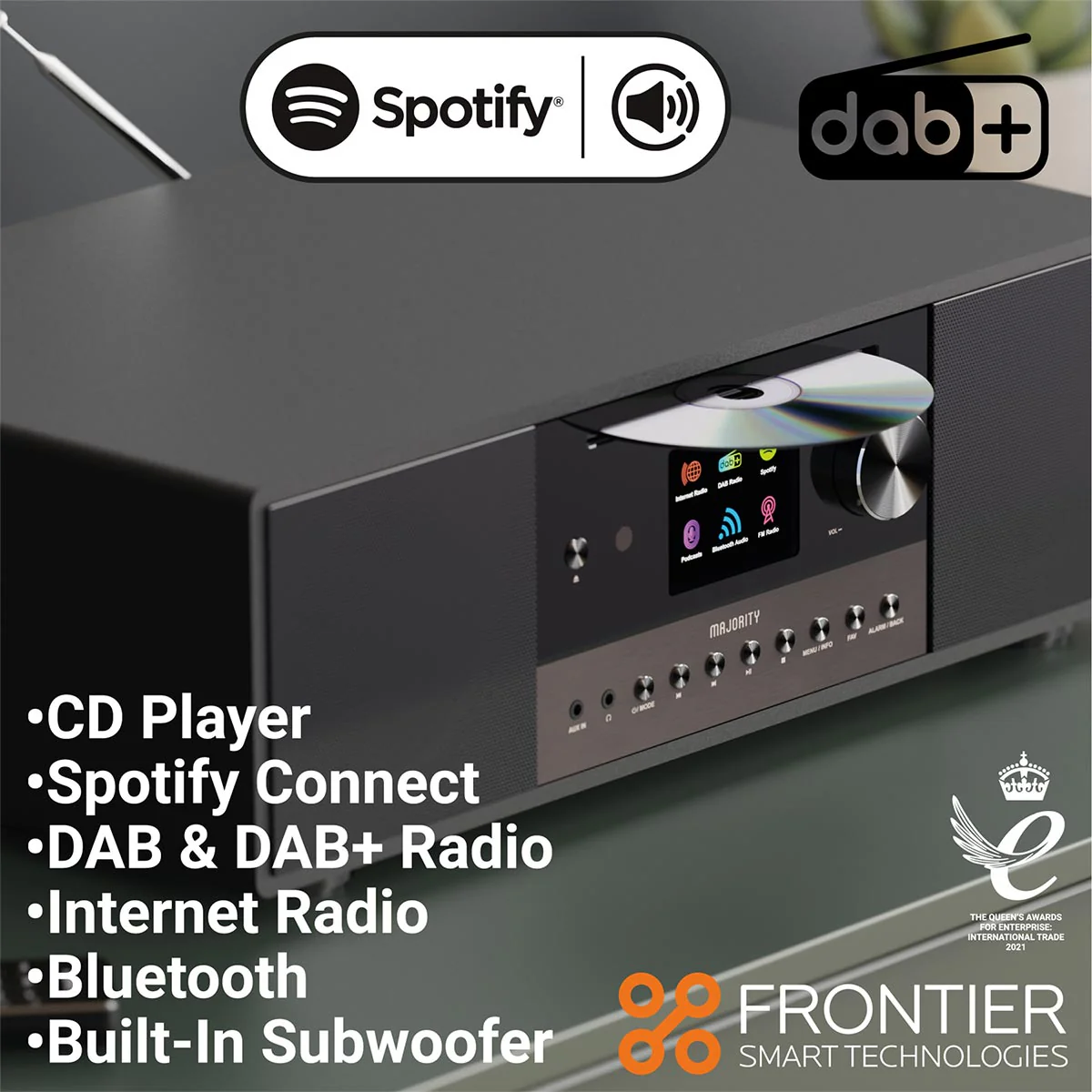 Majority Quadriga DAB+ Radio, Internet Radio, Spotify, Bluetooth, CD Player - Image 6