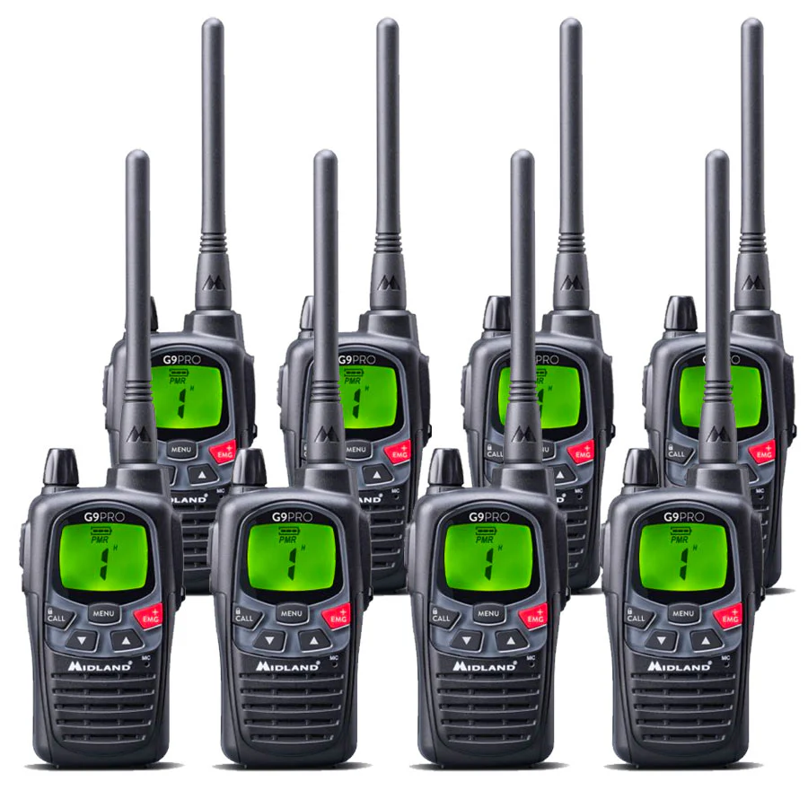 Midland G9 Pro Work Edition Eight Pack Walkie Talkies - Image 2