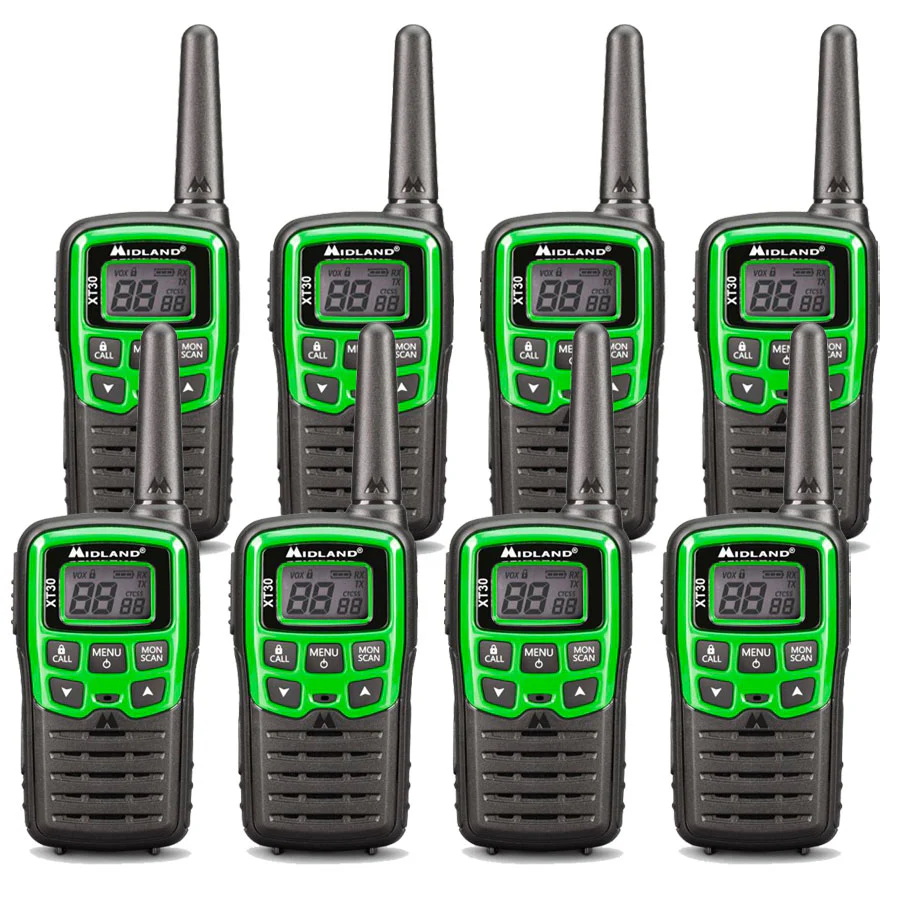 Midland XT30 Eight Pack Walkie Talkies