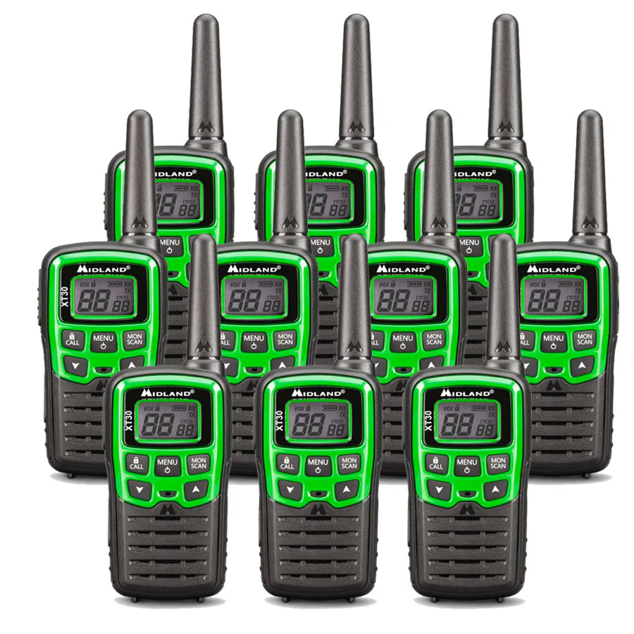 Midland XT30 Ten Pack Walkie Talkies