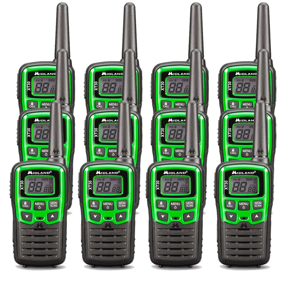 Midland XT30 Twelve Pack Walkie Talkies