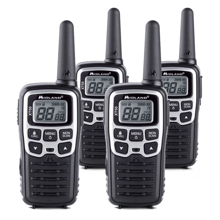 Midland XT50 Quad Pack Walkie Talkies