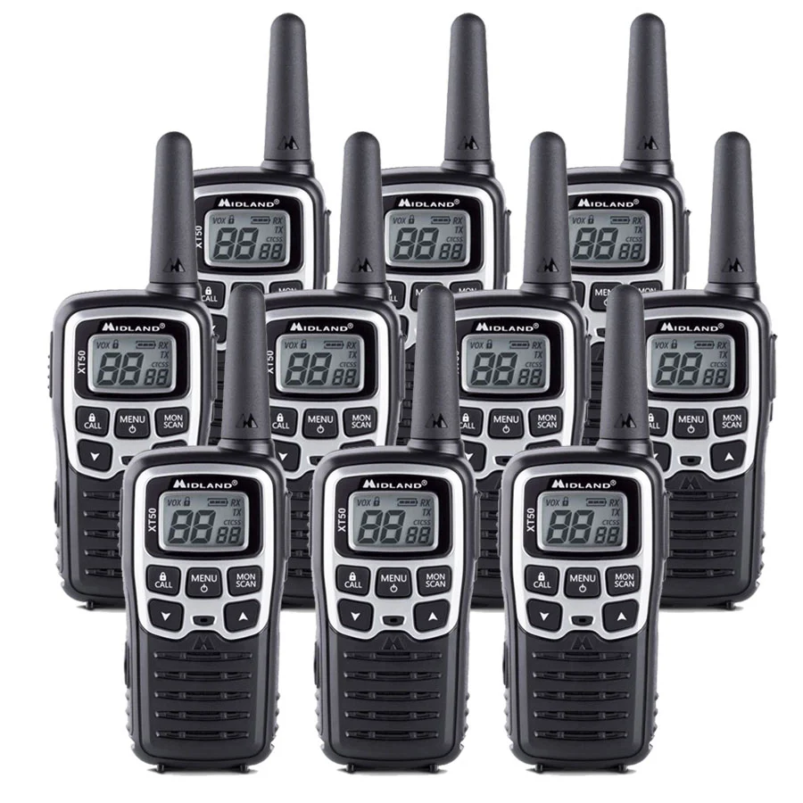 Midland XT50 Ten Pack Walkie Talkies