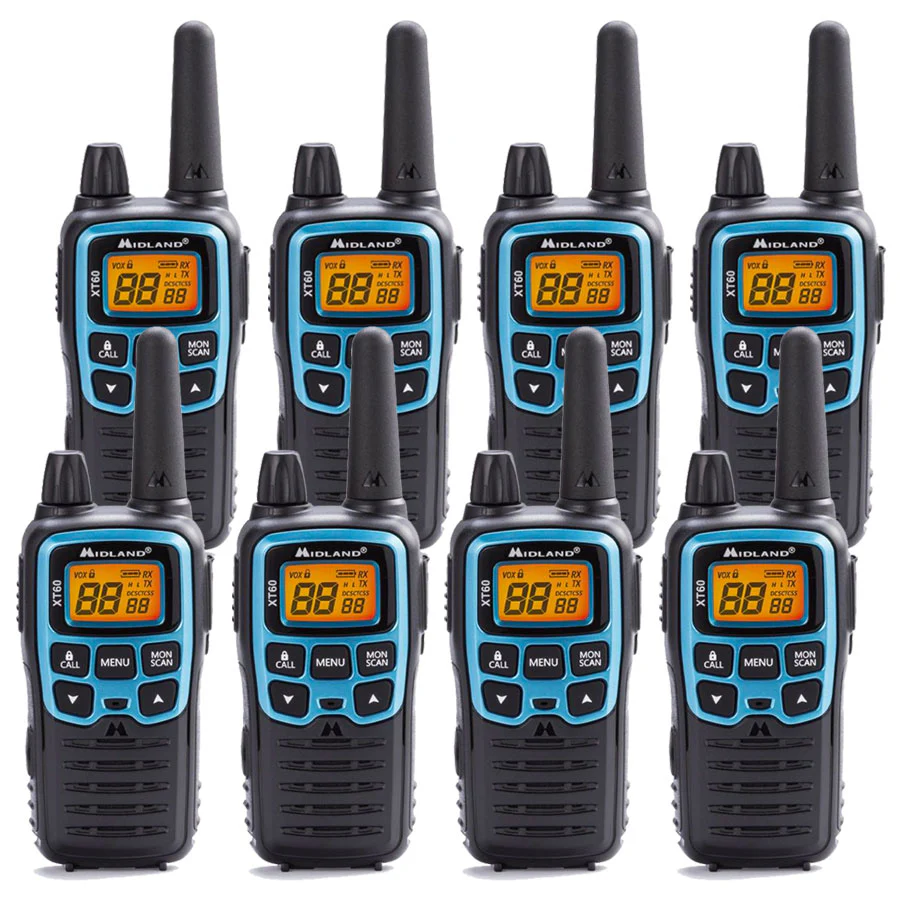 Midland XT60 Eight Pack Walkie Talkies