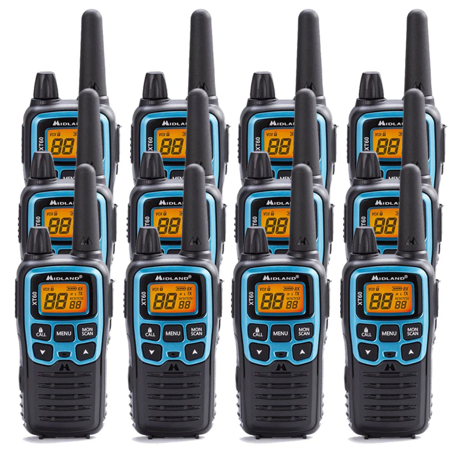 Midland XT60 Twelve Pack Walkie Talkies