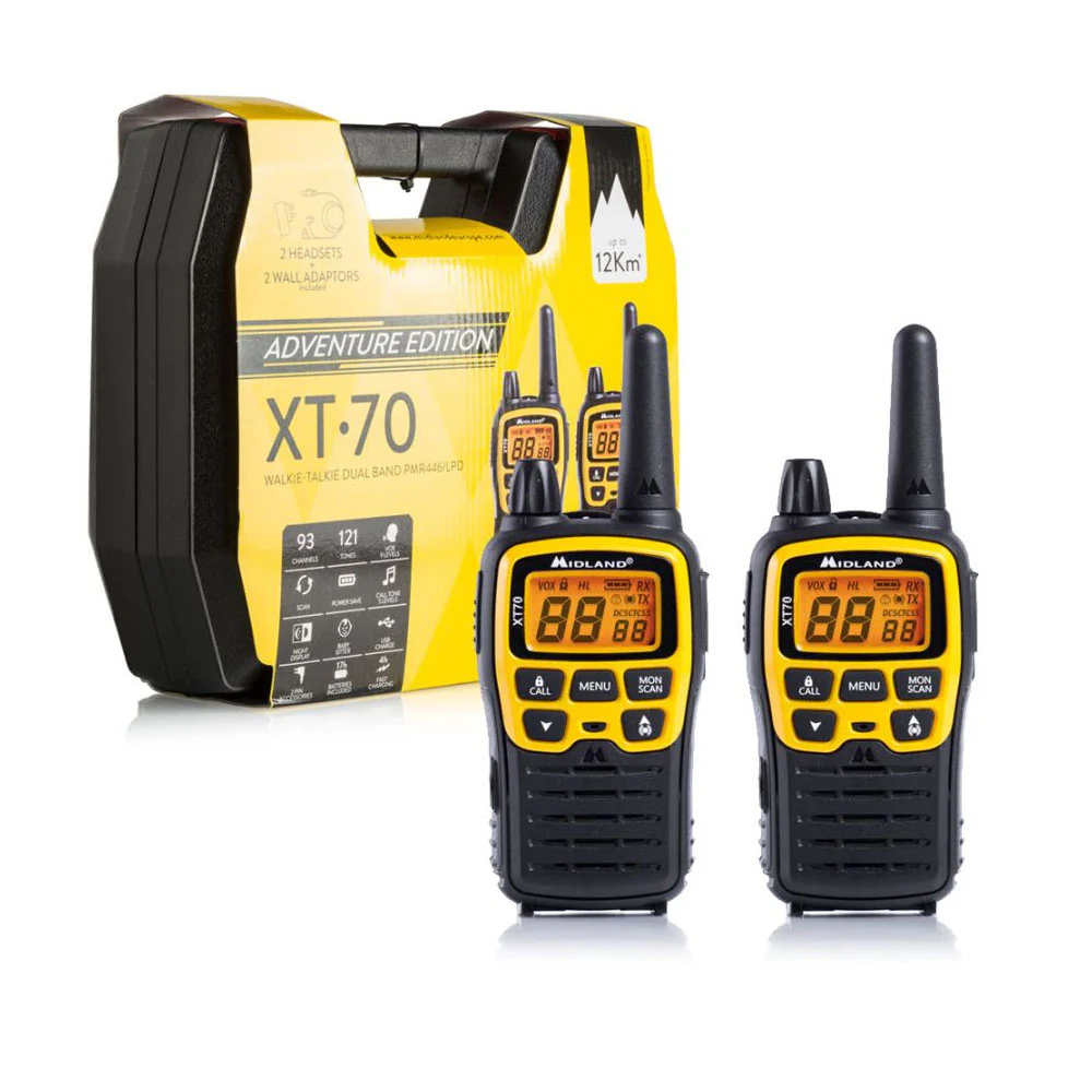 Midland XT70 Adventure Walkie Talkies Quad Pack - Image 2