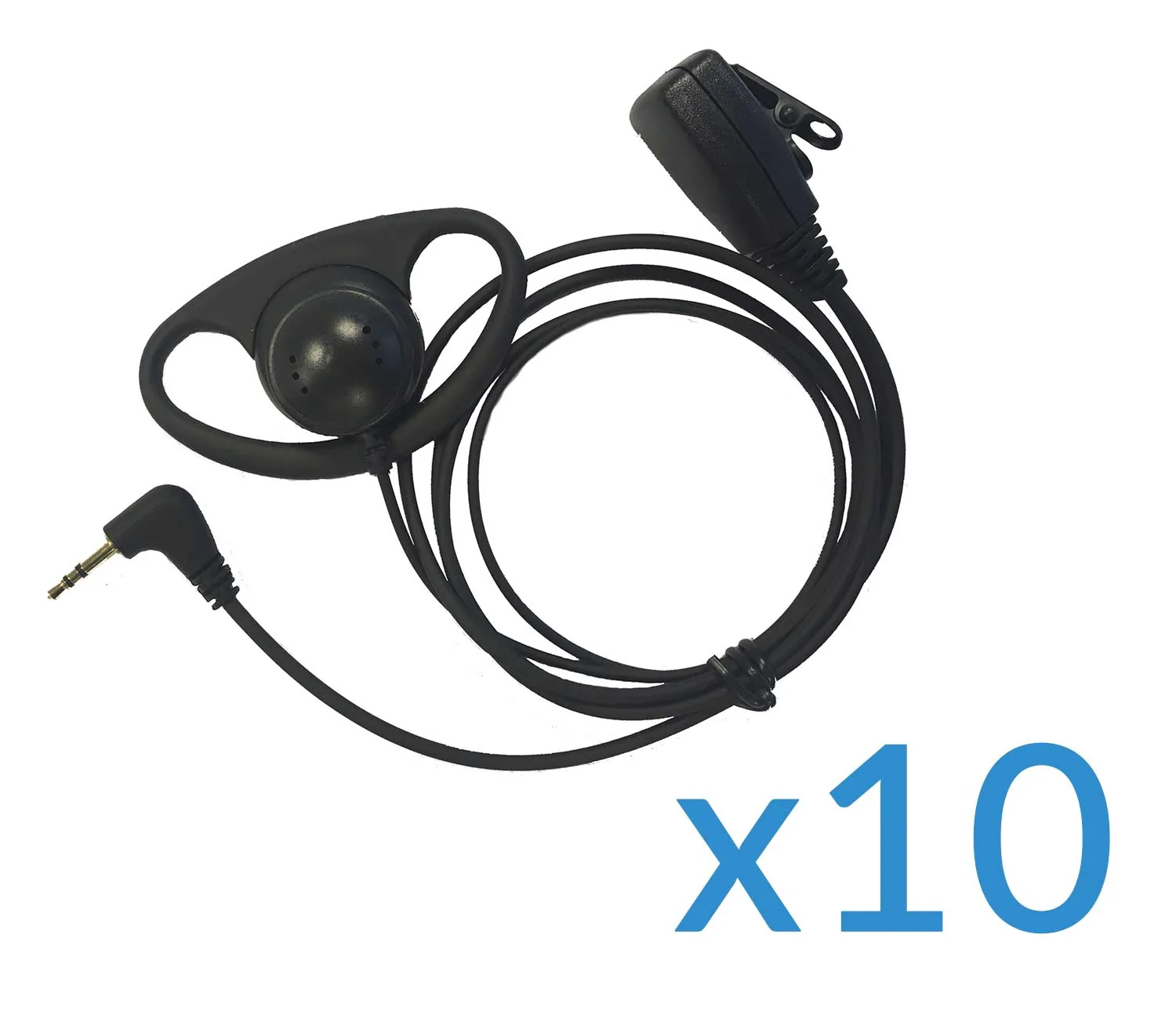 Motorola Earpiece and Mic Ten Pack for TLKR Two-Way Radios