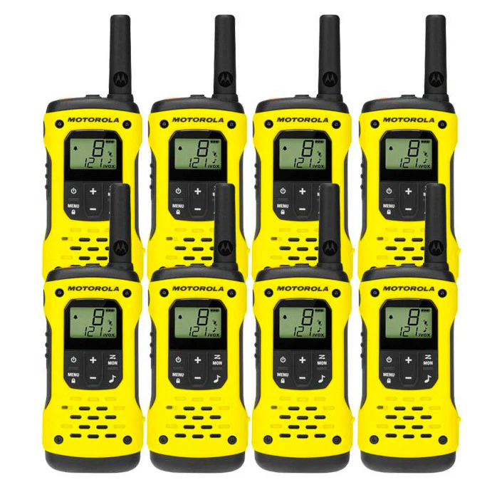 Motorola TLKR T92 Eight Pack License-Free Walkie Talkies