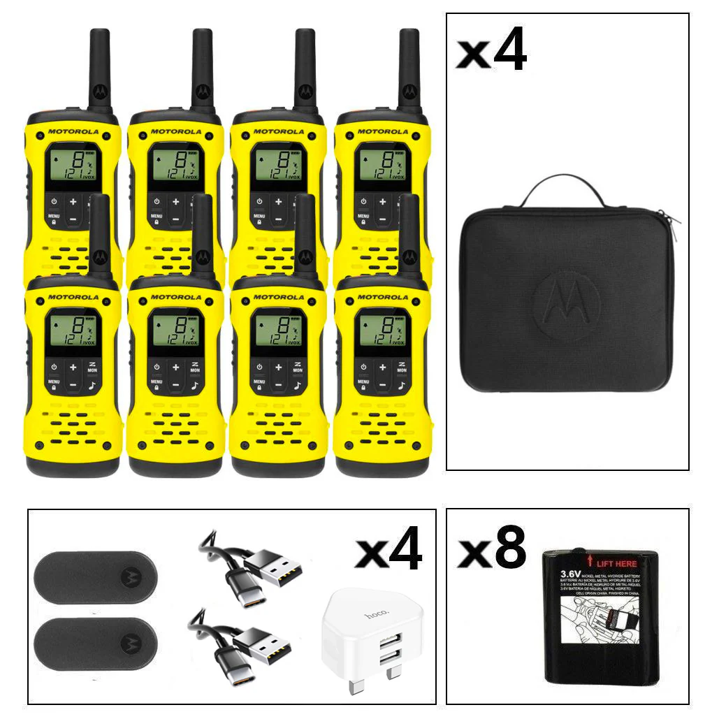 Motorola TLKR T92 Eight Pack License-Free Walkie Talkies - Image 9