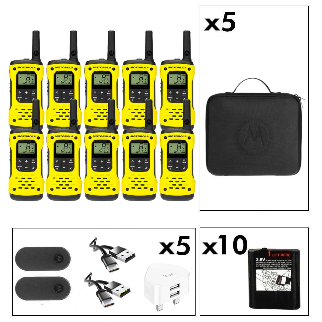Motorola TLKR T92 Ten Pack License-Free Walkie Talkies - Image 9