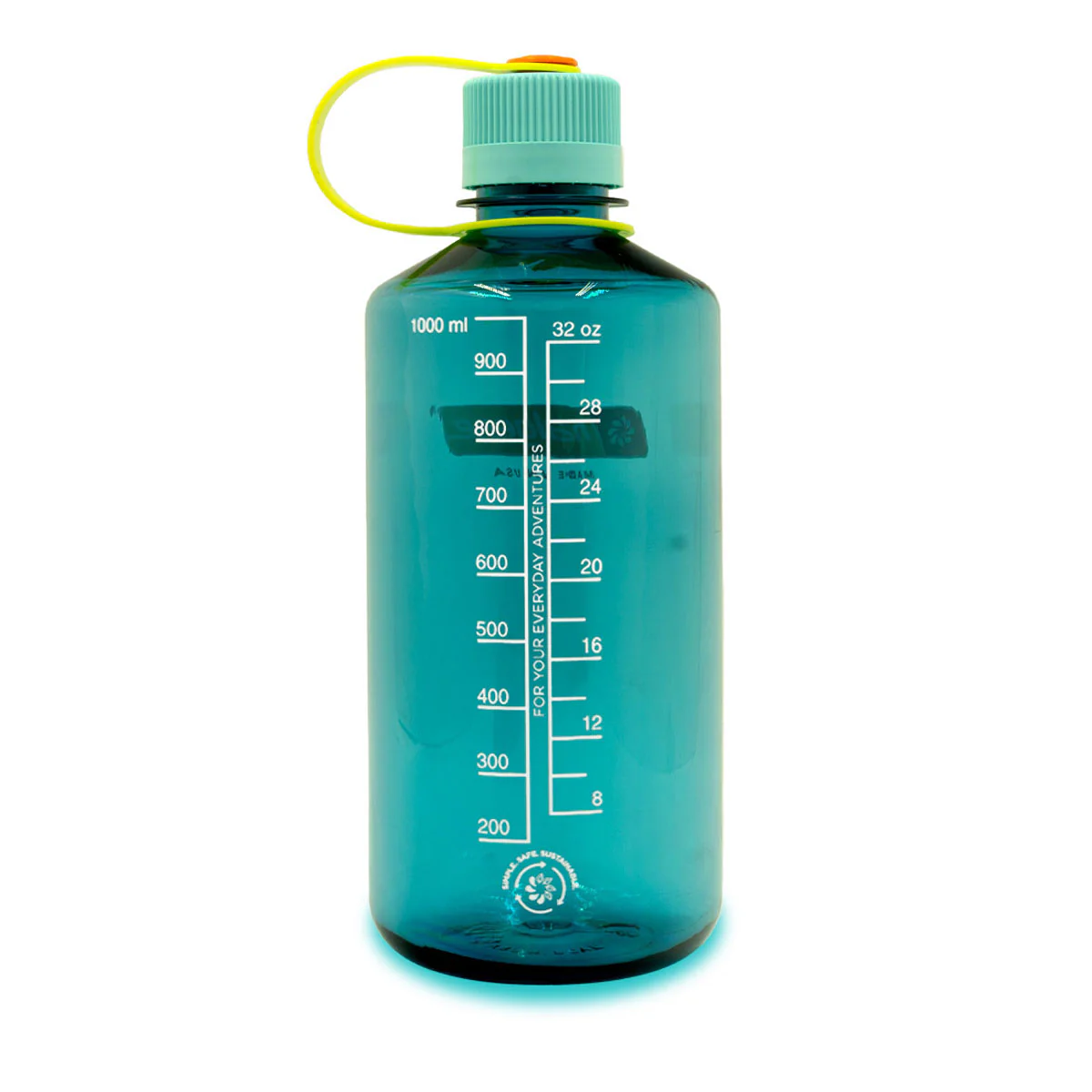 Nalgene Narrow Mouth 1L Tritan Sustain Water Bottle - Cerulean - Image 2