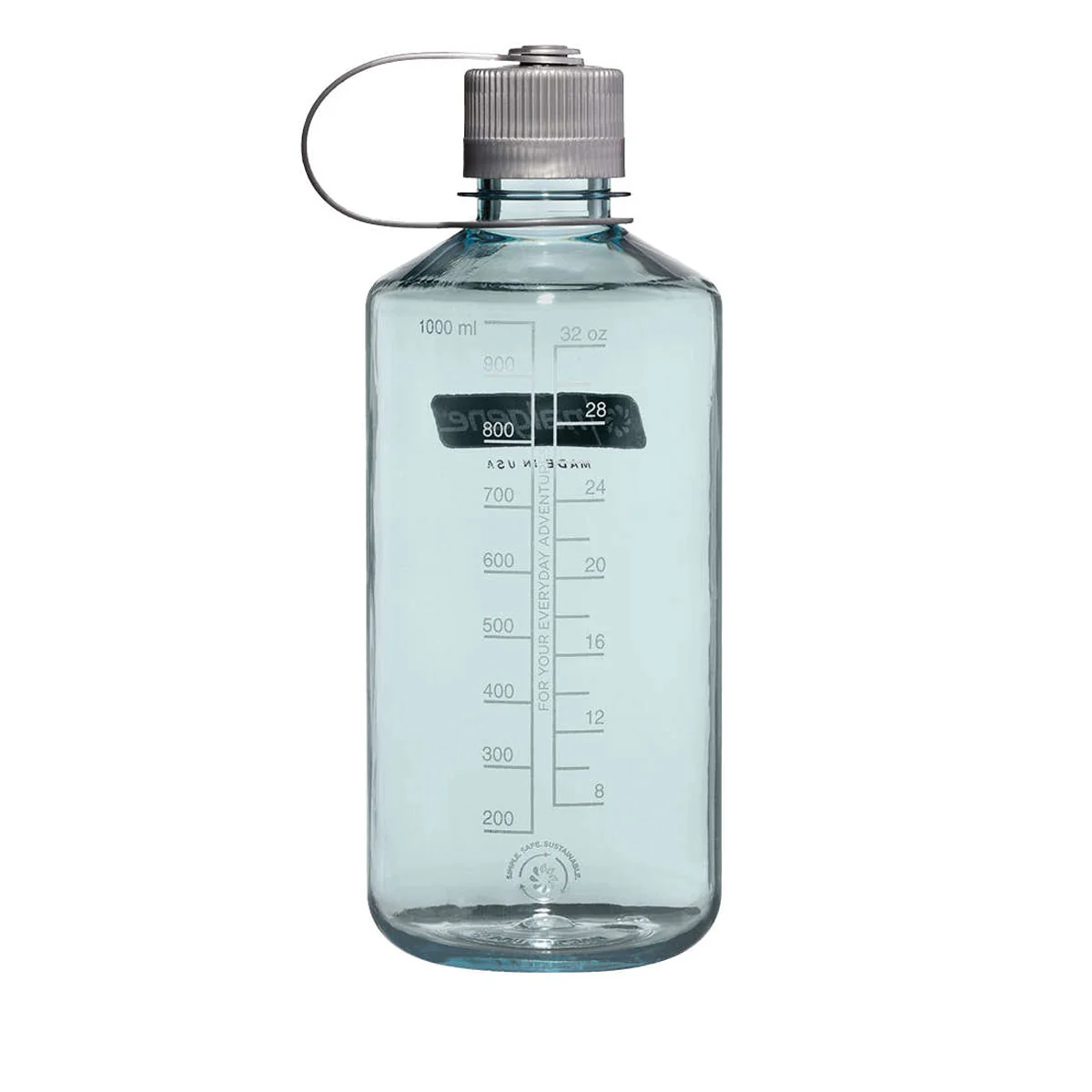 Nalgene Narrow Mouth 1L Tritan Sustain Water Bottle - Sea Foam - Image 2