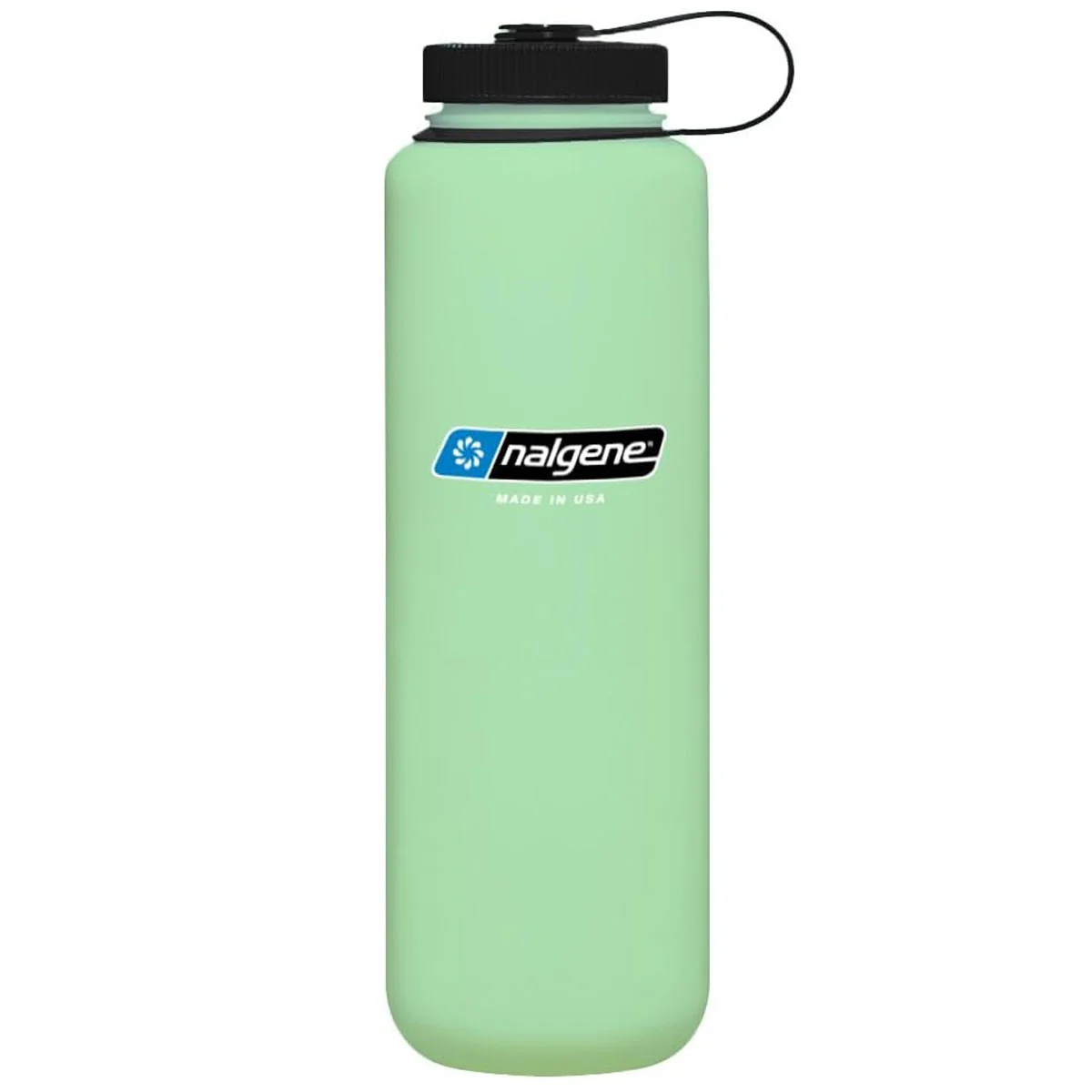 Nalgene Wide Mouth 1.5L Silo Tritan Sustain Water Bottle - Green Glow