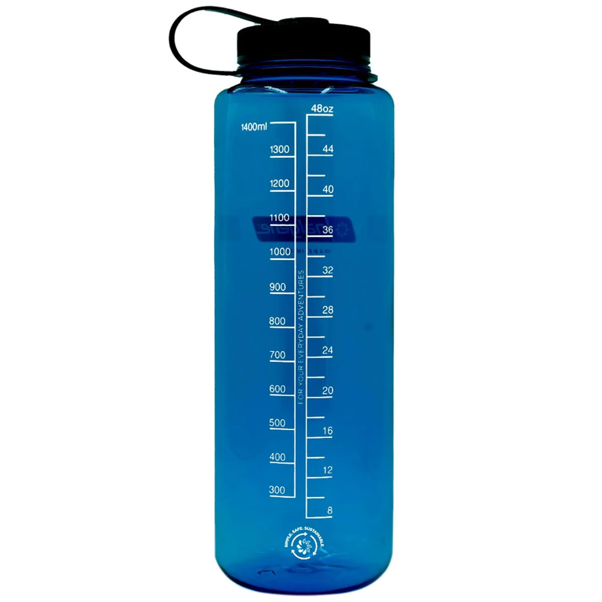 Nalgene Wide Mouth 1.5L Silo Tritan Sustain Water Bottle - Slate Blue - Image 2