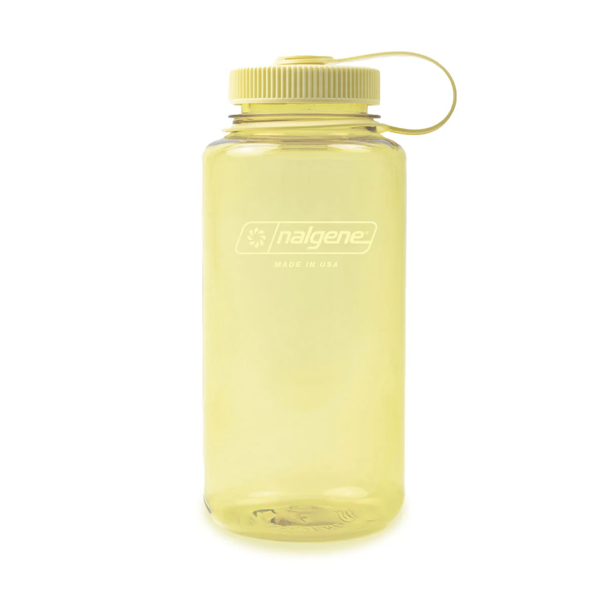 Nalgene Wide Mouth 1L Tritan Sustain Water Bottle - Butter Monochrome